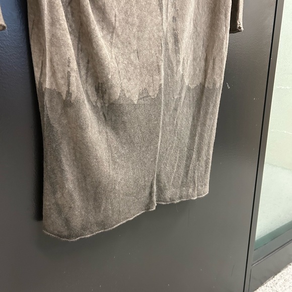 NU Denmark L Tan Cowl Neck Dress with Relaxed Fit- wool blend/collar angora/wool - Picture 6 of 13